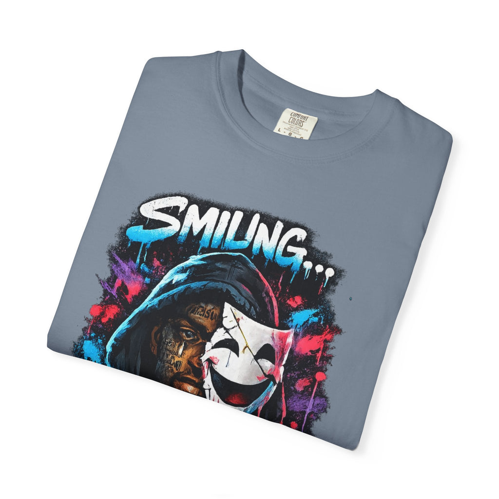 Smiling...But Not Okay Garment-Dyed T-shirt