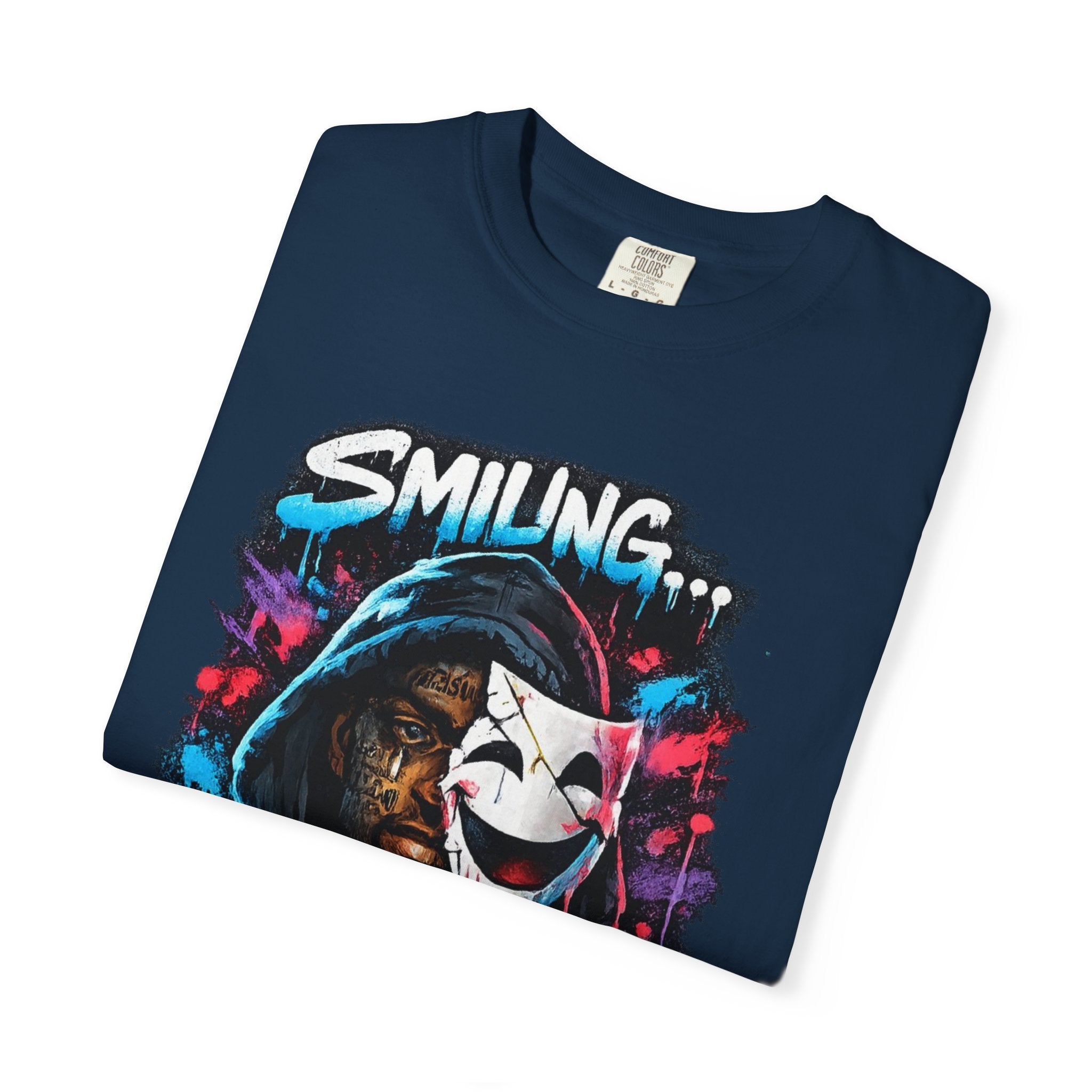 Smiling...But Not Okay Garment-Dyed T-shirt